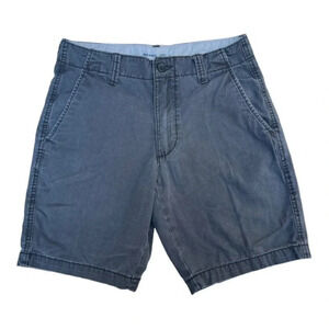 Old Navy Lived in Straight Shorts‎ Mens Size 28 Gray Flat Front 8” inseam​​​